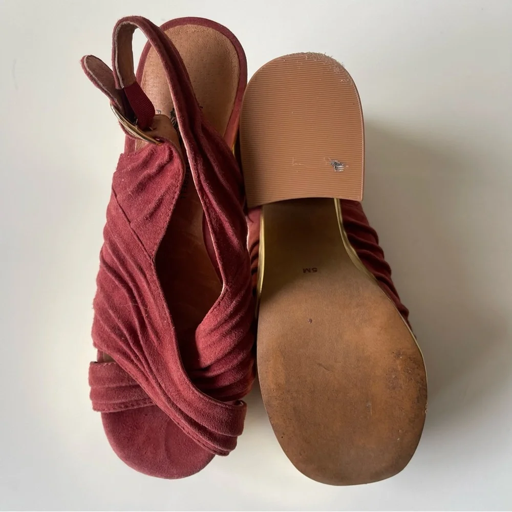 JEFFREY CAMPBELL x FREE PEOPLE Sling back platforms boho‎ Festival wear